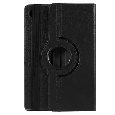 SKALO Samsung Tab A9+ 360 Litchi Suojakotelo - Musta