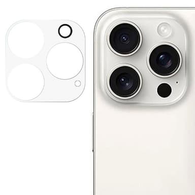 SKALO iPhone 16 Pro 3D -panssarilasit kameroille - Läpinäkyvä