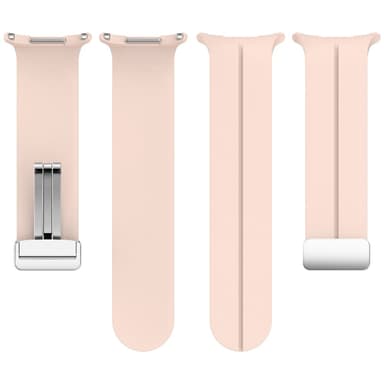 SKALO Silikoniranneke metallisolki Samsung Watch Ultra 47mm - Pinkki