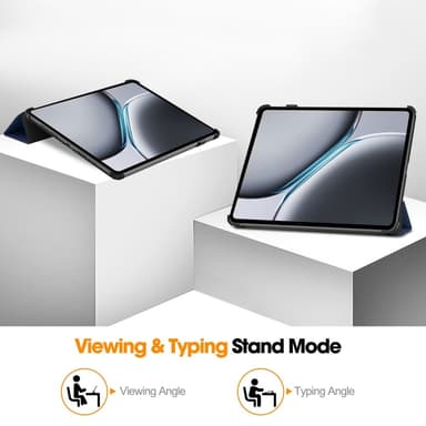 SKALO OnePlus Pad 2 Trifold Suojakotelo - Tummansininen