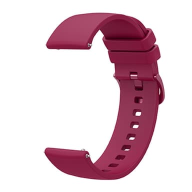 SKALO Silikoniranneke Amazfit Bip/Bip U/Bip U Pro/Bip S - Viininpunainen