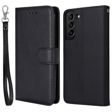 SKALO Samsung S22+ Magneettinen kuori/lompakko ""2 in 1"" - - Musta - Musta