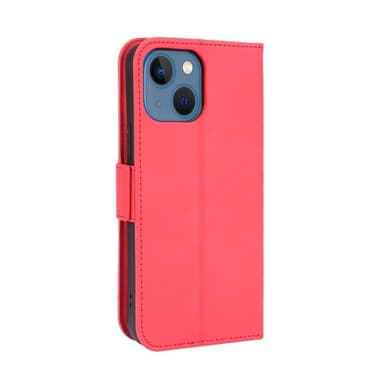 SKALO iPhone 13 6-lokeroa Lompakkokotelo - Punainen