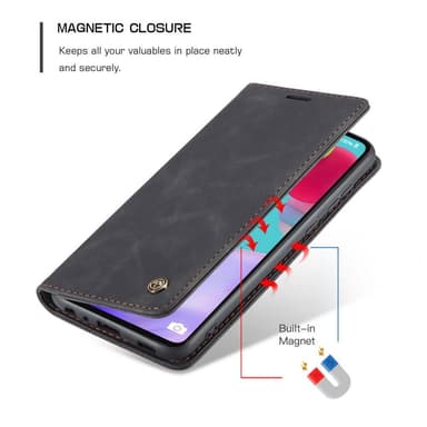 CaseMe Samsung A52/A52s Lompakkokotelo - Musta