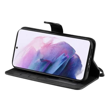 SKALO Samsung S22+ Magneettinen kuori/lompakko ""2 in 1"" - - Musta - Musta