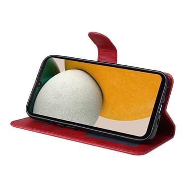 SKALO Samsung A15 5G PU-nahkainen Lompakkokotelo - Punainen