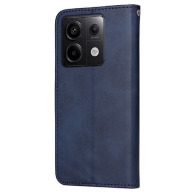 SKALO Xiaomi Redmi Note 13 Pro 5G PU-nahkainen Lompakkokotelo - Sininen