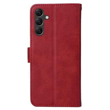 SKALO Samsung A15 5G PU-nahkainen Lompakkokotelo - Punainen