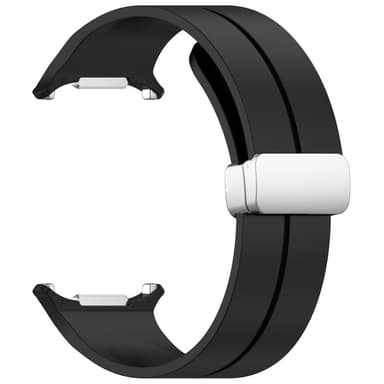 SKALO Silikoniranneke metallisolki Samsung Watch Ultra 47mm - Musta