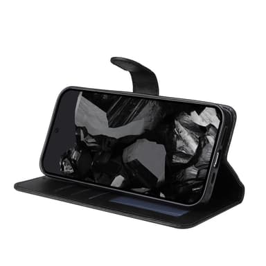 SKALO Google Pixel 9 Pro XL PU-nahkainen Lompakkokotelo - Musta