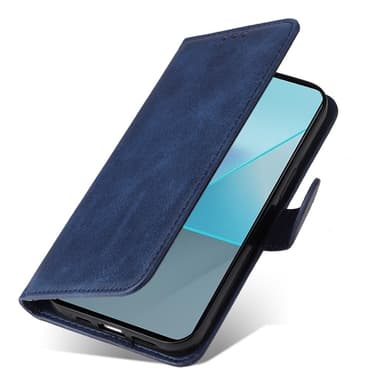 SKALO Xiaomi Redmi Note 13 Pro 5G PU-nahkainen Lompakkokotelo - Sininen