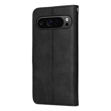 SKALO Google Pixel 9 Pro XL PU-nahkainen Lompakkokotelo - Musta