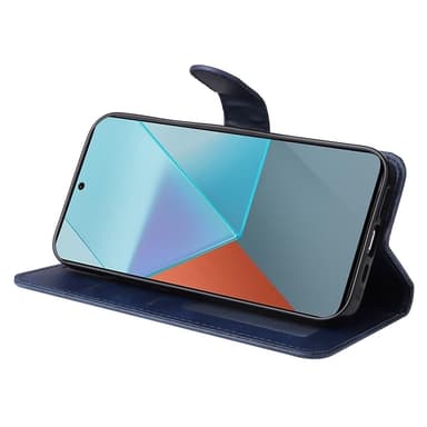 SKALO Xiaomi Redmi Note 13 Pro 5G PU-nahkainen Lompakkokotelo - Sininen