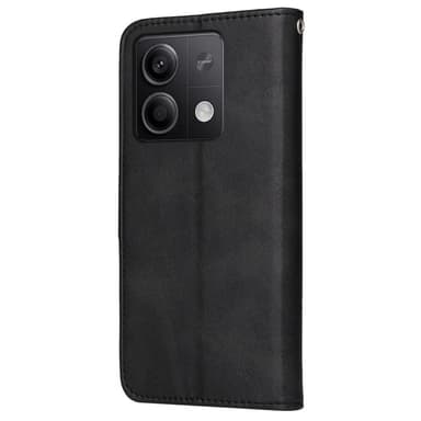 SKALO Xiaomi Redmi Note 13 5G PU-nahkainen Lompakkokotelo - Musta