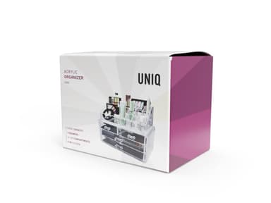 UNIQ Korujen / meikkien järjestäjä akryyli 4 laatikolla - SF 1155