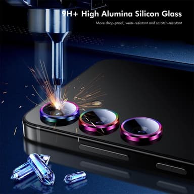 Samsung Galaxy S25+ Kameran linssinsuoja ENKAY Metallirengaslinssikalvo