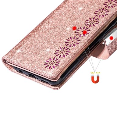 Samsung Galaxy A16 5G / A16 4G -kotelolle Starry Sky - Rose Gold