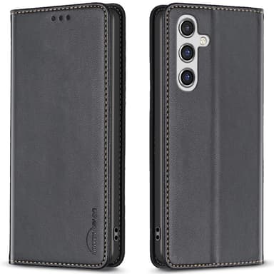 BINFEN Samsung Galaxy A16 Puhelimen Kotelo Korttitaskulla - Musta