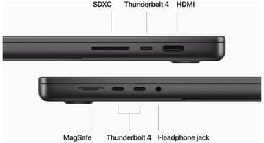 MacBook Pro 16 M3 Pro 18/512 GB (tähtimusta)
