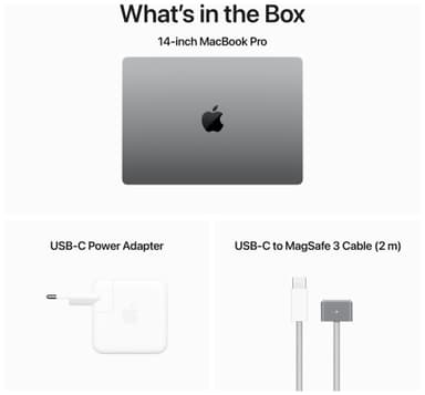 MacBook Pro 14 M3 8/512 GB (tähtiharmaa)