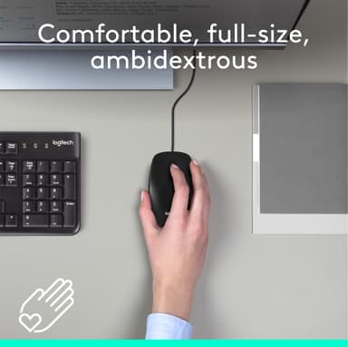 Logitech M100 langallinen hiiri (musta)