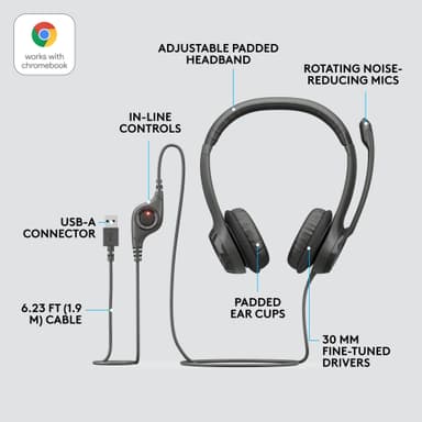 Logitech USB kuulokkeet H390