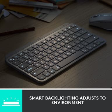 Logitech MX Keys Mini langaton näppäimistö (roosa)