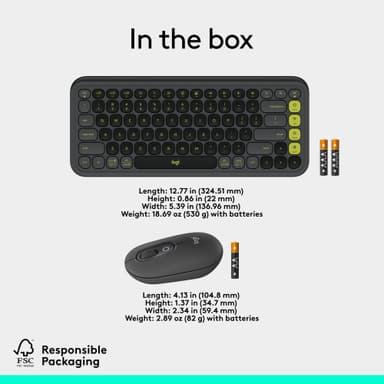 Logitech POP Icon näppäimstö ja hiiri (grafiitti)