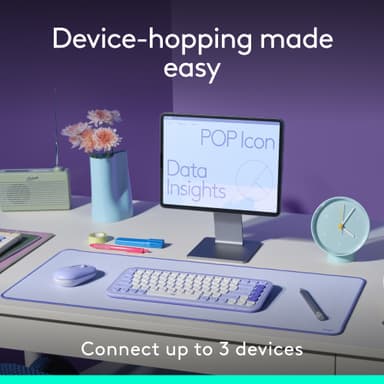 Logitech POP Icon näppäimstö ja hiiri (grafiitti)