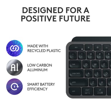 Logitech MX Keys S langaton näppäimistö + hiiri pakkaus (grafiitti)