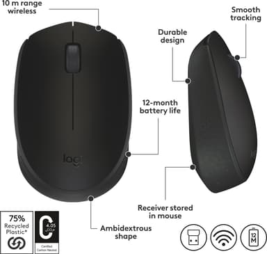 Logitech M171 langaton hiiri (musta)