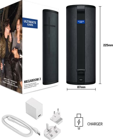Ultimate Ears Megaboom 3 langaton kaiutin (musta)