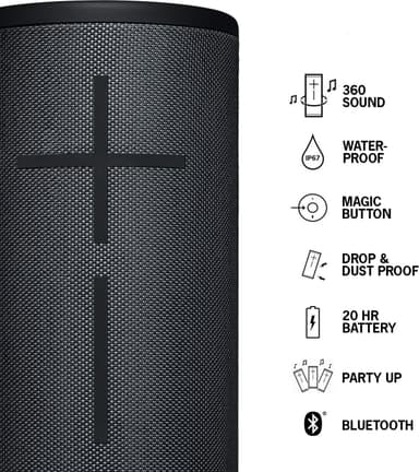 Ultimate Ears Megaboom 3 langaton kaiutin (musta)