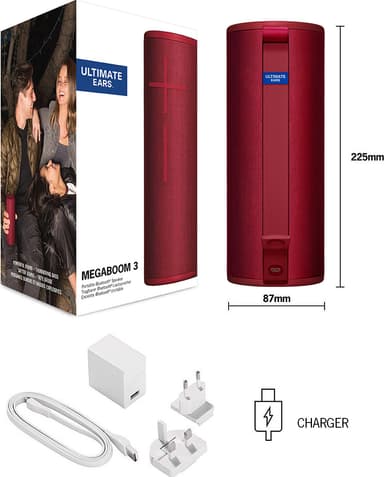 Ultimate Ears Megaboom 3 langaton kaiutin (punainen)