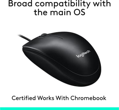Logitech M100 langallinen hiiri (musta)