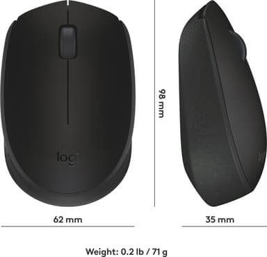 Logitech M171 langaton hiiri (musta)