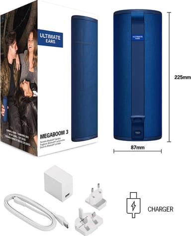 Ultimate Ears Megaboom 3 langaton kaiutin (sininen)