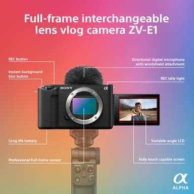 Sony ZV-E1 peilitön järjestelmäkamera