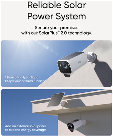 Eufy eufyCam S3 Pro 4K turvakamera (lisäkamera)