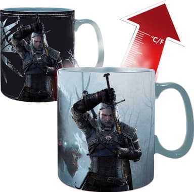 ABYstyle The Witcher lämpöön reagoiva muki (Geralt & Ci)