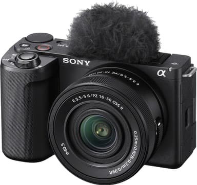 Sony ZV-E10 II peilitön järjestelmäkamera + 16-50 mm objektiivi