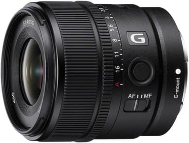 Sony E 15 mm f/1,4 G APS-C objektiivi