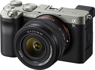 Sony Alpha 7C peilitön järjestelmäkamera + 28-60 mm objektiivi