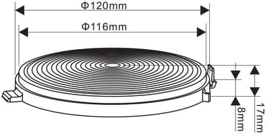 Thermex Carbon filter set CF150 for Stripe 50
