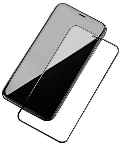 Mr Yes Täysin peittävä karkaistua lasia oleva näytönsuoja iPhone 12 Pro Maxille, musta