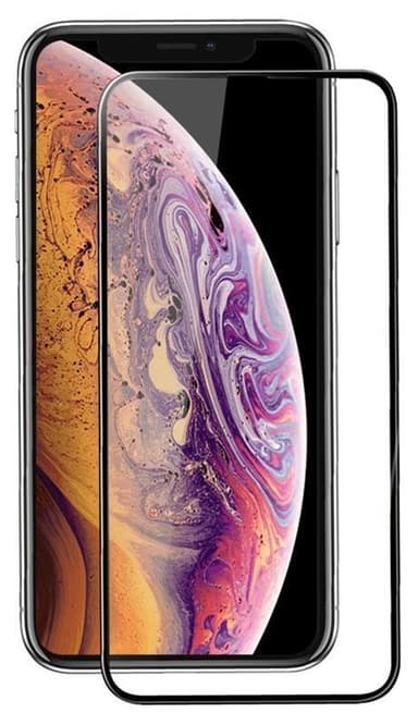 Mr Yes Täysin peittävä karkaistua lasia oleva näytönsuoja iPhone 12 Pro Maxille, musta