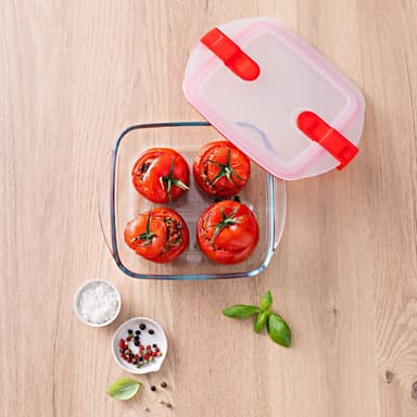 Pyrex Ugnsform med lock för micron 2