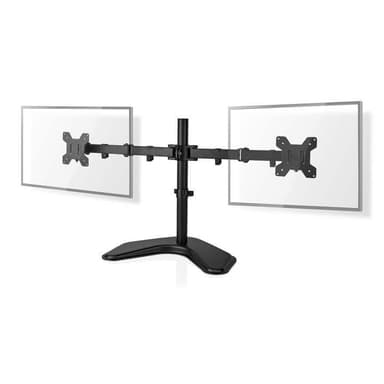 Nedis Monitorin Pöytäteline | 2 Näyttöä | 15 - 32 "" | 75x75 / 100x100 | Täysin Säädettävä