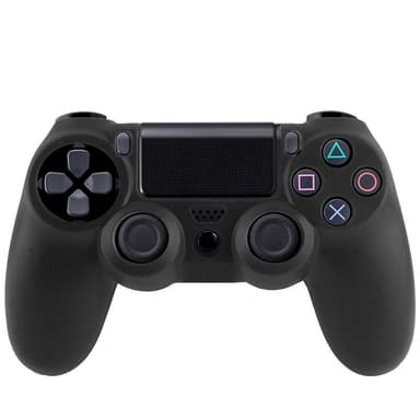 Silikonisuojus PS4-käsikonsolin ohjaimelle - musta
