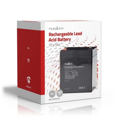 Nedis Lyijyakku | Lyijyhappo | Ladattava | 12 V | 5000 mAh